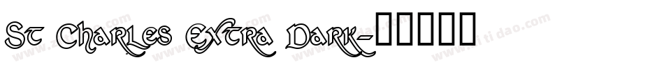 St Charles Extra Dark字体转换